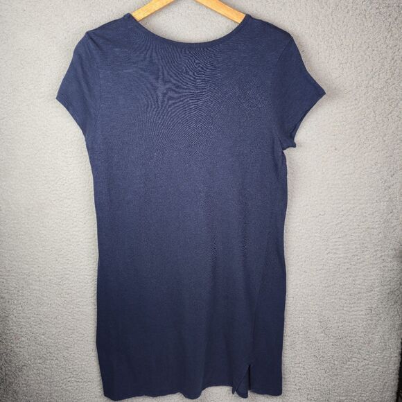 Gap Shift Dress M Navy Blue Minimalist Pullover Classic Essential Comfortable - Picture 6 of 9